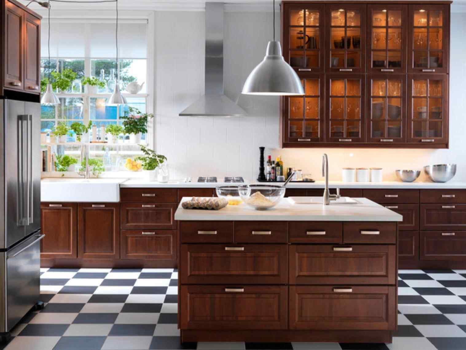 White and Brown Cabinets for Kitchen 3