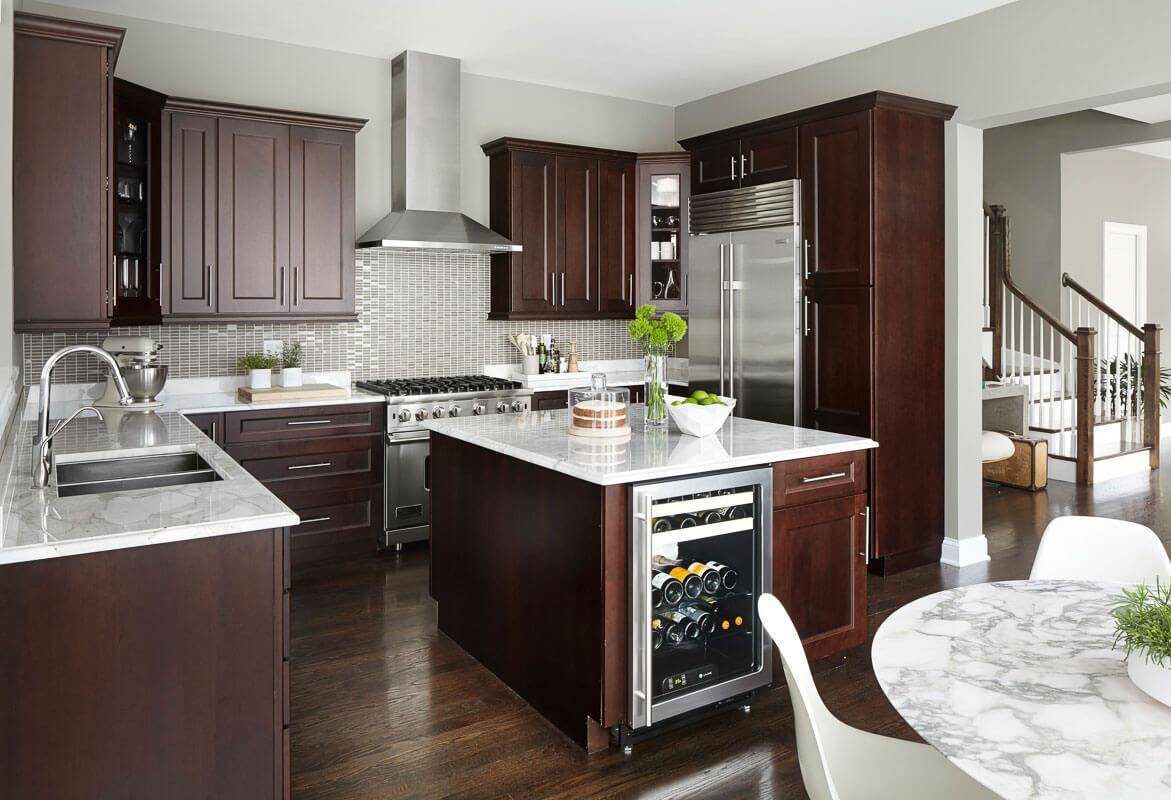 White and Brown Cabinets for Kitchen 4