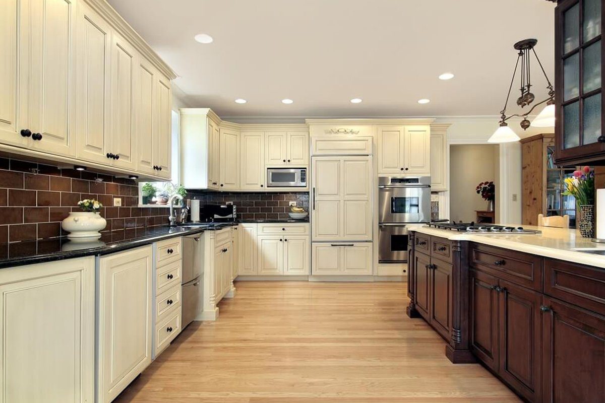 White and Brown Cabinets for Kitchen 6