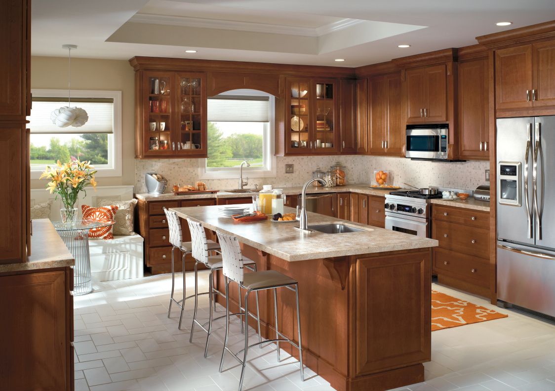 White and Brown Cabinets for Kitchen 7