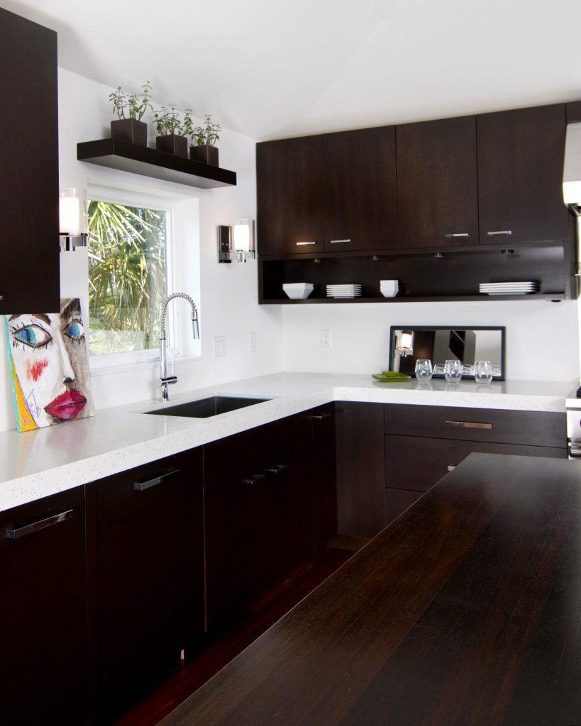 White and Brown Cabinets for Kitchen 9