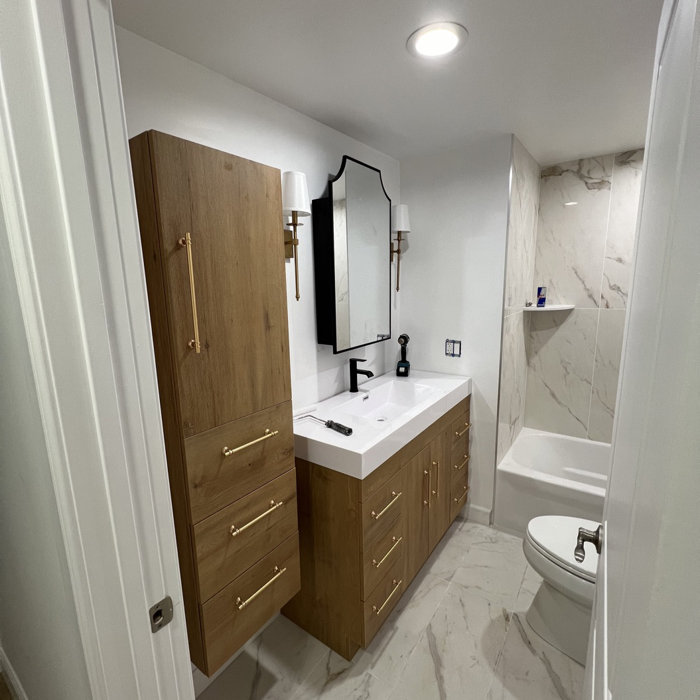 Bathroom Vanity with Linen Cabinet 5