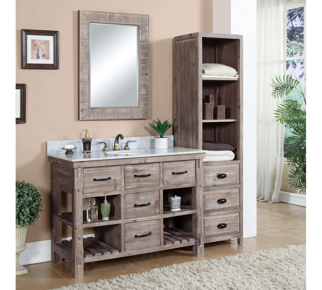 Bathroom Vanity with Linen Cabinet 6