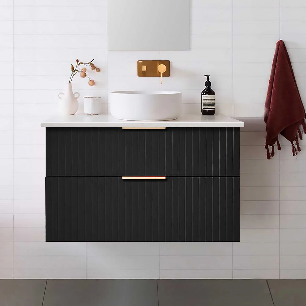 Black Bathroom Vanity with Sink 5