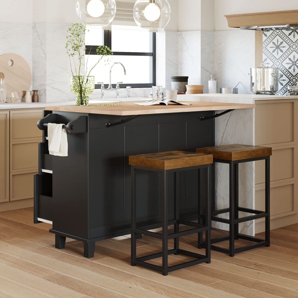 The Ultimate Guide to Black Kitchen Island with Seating